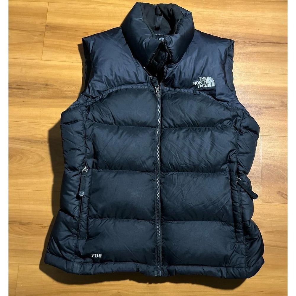 Womens The North Face 700 Down Full Zip Retro Nuptse Puffer Vest Jacket